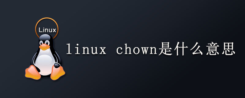 linux chown是什么意思？第1张