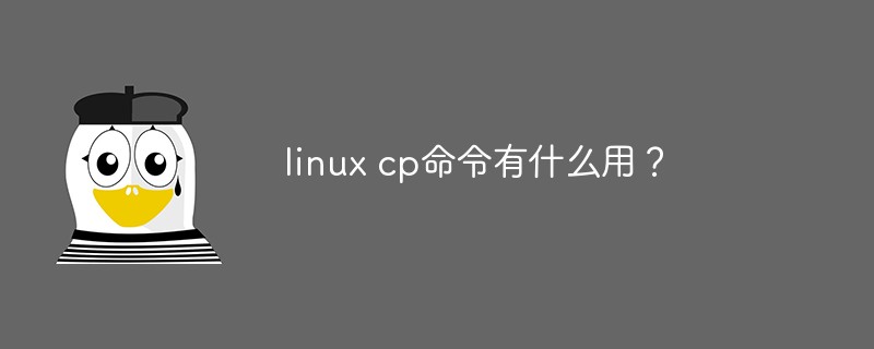 linux cp命令有什么用？第1张