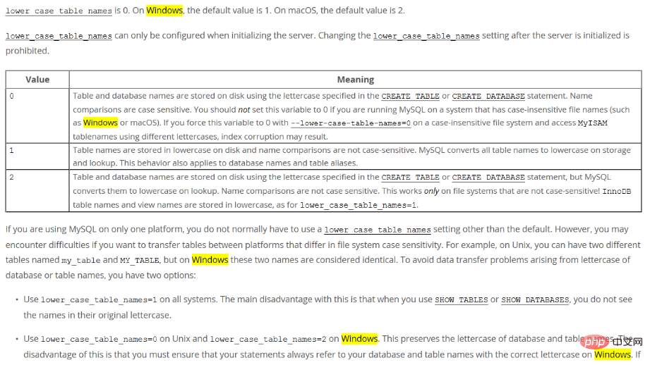 Windows Mysql8设置大小写敏感