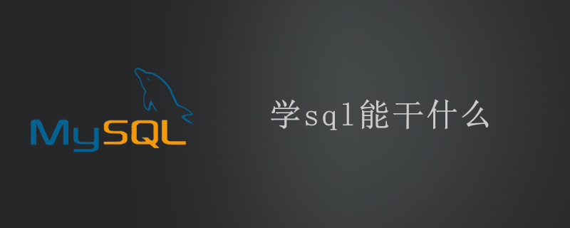 学sql能干什么第1张