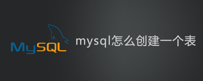 mysql怎么创建一个表第1张