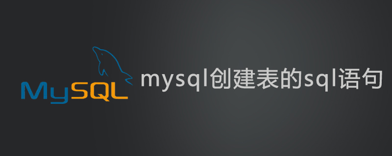 mysql创建表的sql语句第1张