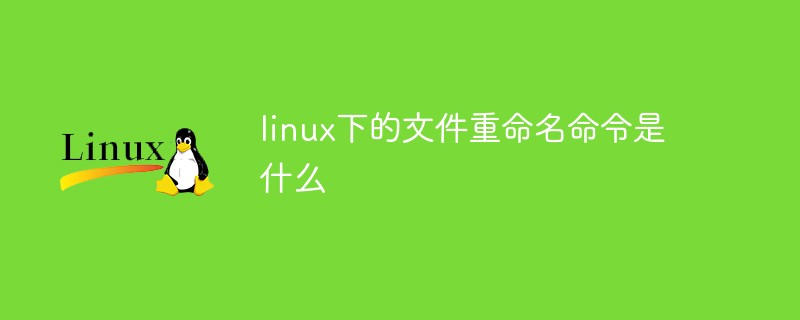 linux下的文件重命名命令是什么第1张