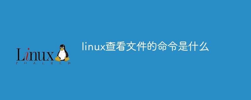 linux查看文件的命令是什么第1张