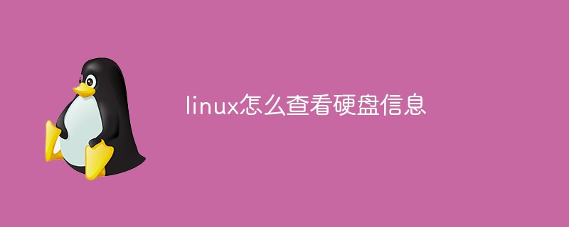 linux怎么查看硬盘信息第1张