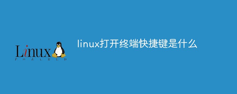 linux打开终端快捷键是什么第1张