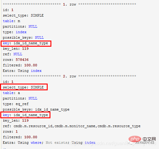 MySQL not exists 与索引的关系第3张