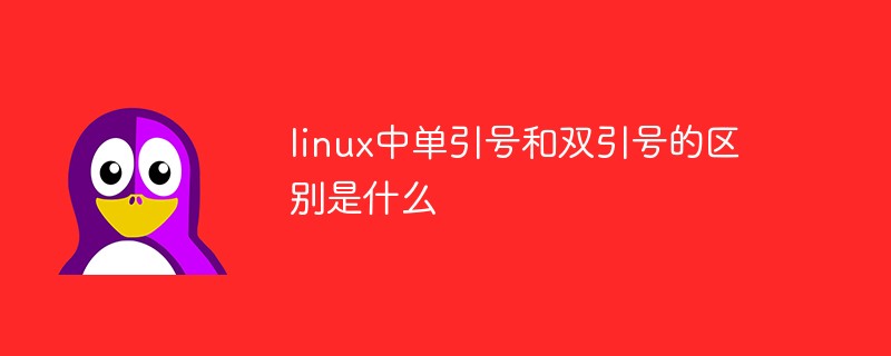 linux中单引号和双引号的区别是什么第1张