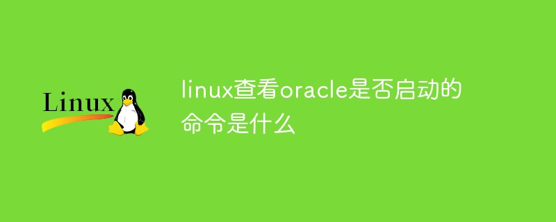 linux查看oracle是否启动的命令是什么第1张