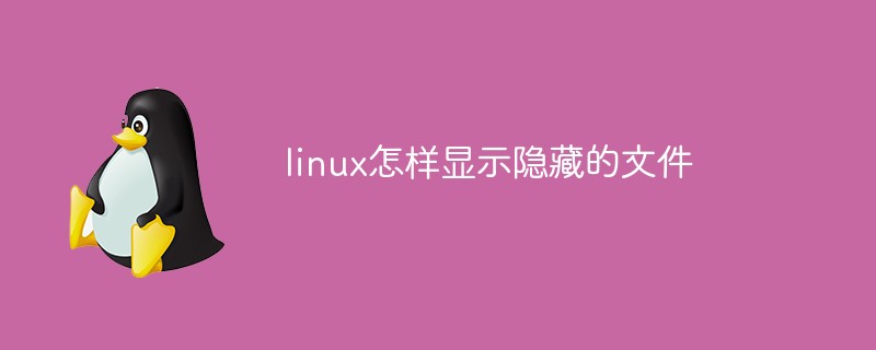 linux怎样显示隐藏的文件第1张