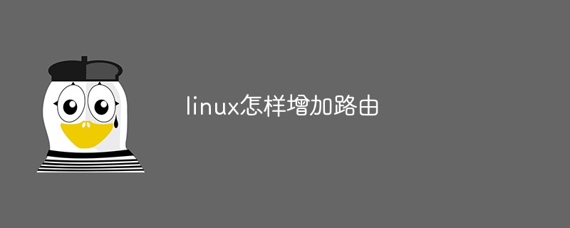 linux怎样增加路由第1张